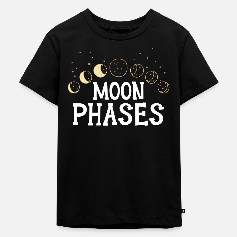 Pleine Lune Astrologie Astronomie Eclipse Phase Lune - T-shirt Premium bio Enfant - noir