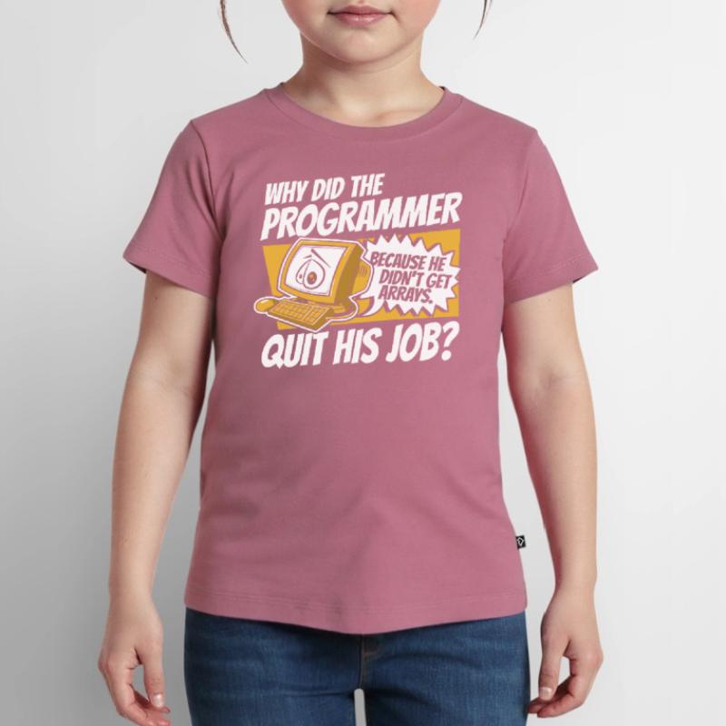 Pourquoi Programmer a-t-il quitté Job Developer Coder T-shirt Premium bio Enfant