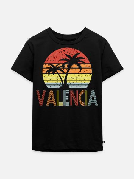Valencia - Kinder Premium Bio T-Shirt - Schwarz