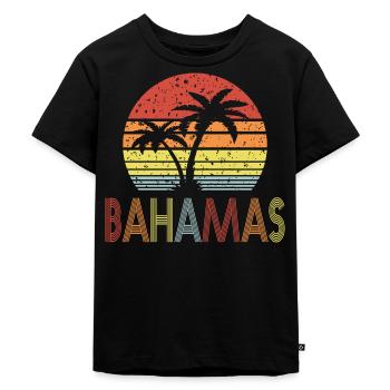 Bahamas - Kids Premium Organic T-Shirt - black - Front - Mikhail (115cm)