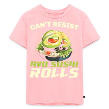 Avocado Sushi Roll Nigiri Avocado Fruit Guacamole - Kids Premium Organic T-Shirt - rose - Front - AI Model Kid Female (0cm)