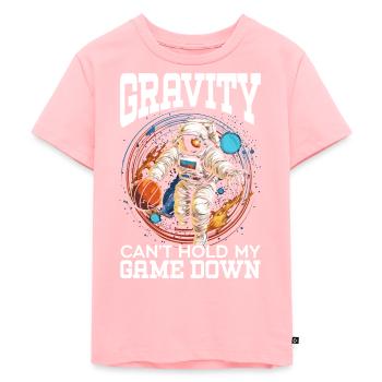 Astronaut Basketball Outerspace Basketball Player - Kids Premium Organic T-Shirt - rose - Front - AI Model Kid Female (0cm)