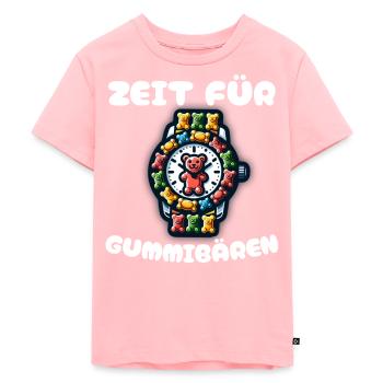 Zeit für Gummibärchen - Kinder Premium Bio T-Shirt - Rosa - Vorne - AI Model Kid Female (0cm)