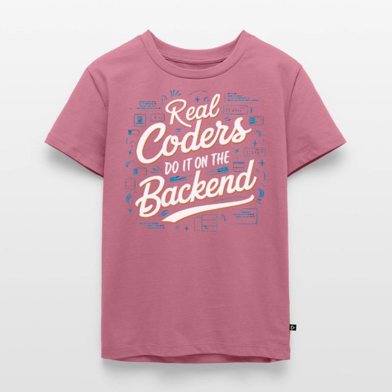 Backend Developer Programming Software Programmer Kids Premium Organic T-Shirt