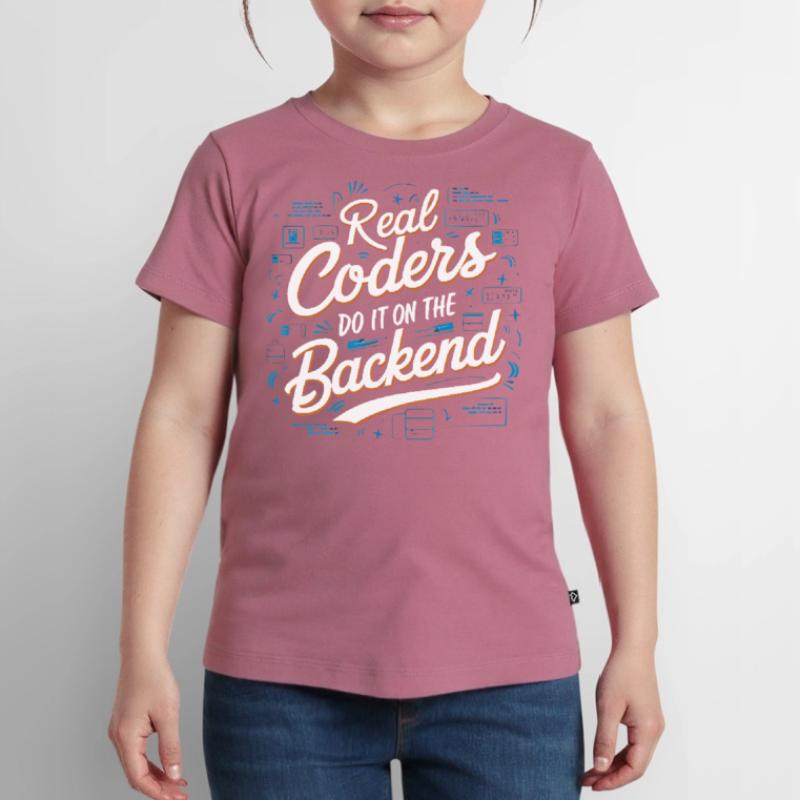Backend-Entwickler Programmierung Softwareprogrammierer Kinder Premium Bio T-Shirt