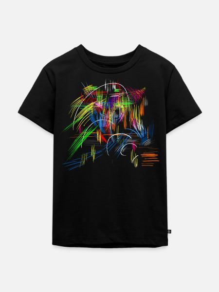abstrakt - Kinder Premium Bio T-Shirt - Schwarz