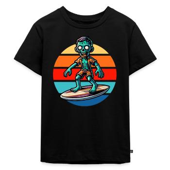 Zombie Surf Vintage Coucher de soleil - T-shirt Premium bio Enfant - noir - Devant - Mikhail (115cm)