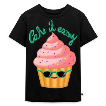 Gâteau-le facilement - T-shirt Premium bio Enfant - noir - Devant - Mikhail (115cm)