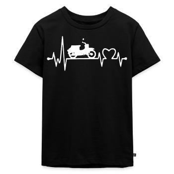 Battements de cœur - Simson Swallow - ECG - T-shirt Premium bio Enfant - noir - Devant - Mikhail (115cm)