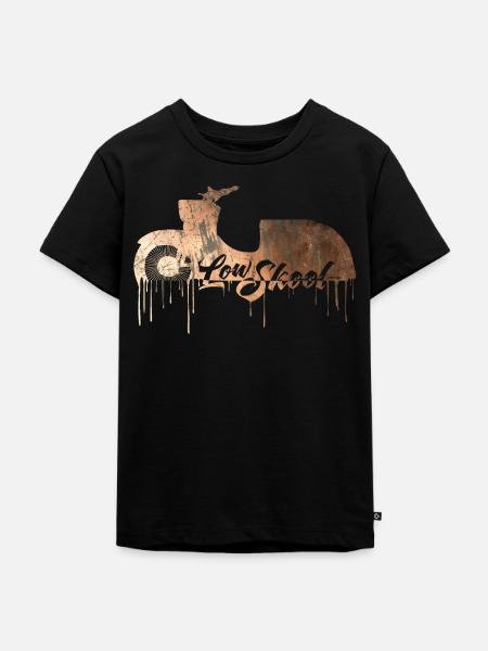 Schwalbe - LowSkool - Simson KR51 - Kupfer - Kinder Premium Bio T-Shirt - Schwarz