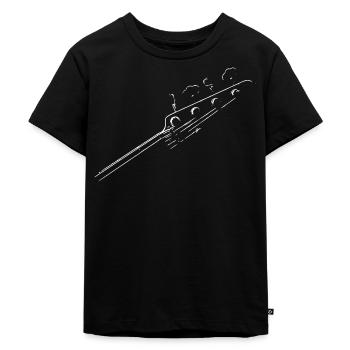 BASS GUITAR - Kids Premium Organic T-Shirt - black - Front - Mikhail (115cm)