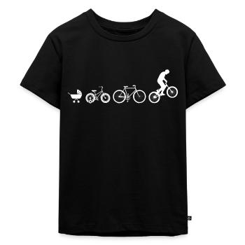 Trial Evolution Vélo Essais VTT - T-shirt Premium bio Enfant - noir - Devant - Mikhail (115cm)