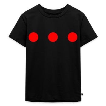 Three points - Kids Premium Organic T-Shirt - black - Front - Mikhail (115cm)