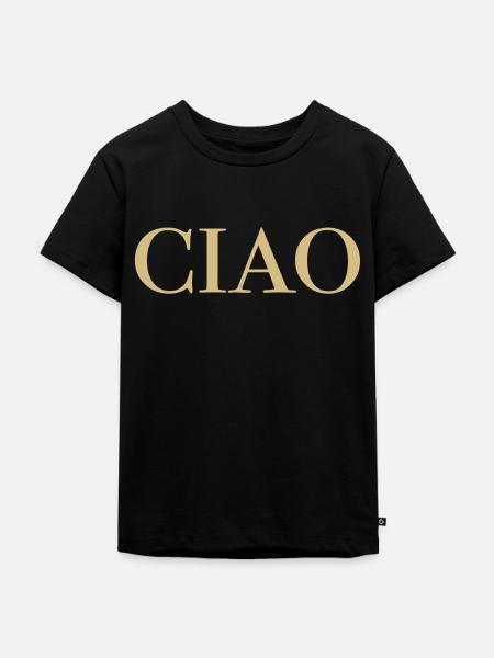 CIAO Gold - Kinder Premium Bio T-Shirt - Schwarz