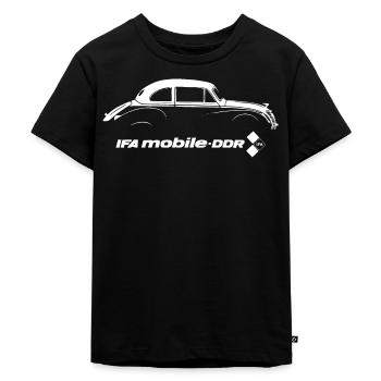 IFA F9 - DDR Oldtimer - Kult - Kinder Premium Bio T-Shirt - Schwarz - Vorne - Mikhail (115cm)