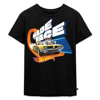 Hot Wheels Muscle Car Made To Race - Kinder Premium Bio T-Shirt - Schwarz - Vorne - Mikhail (115cm)