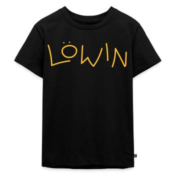 Lioness (lettering) - Kids Premium Organic T-Shirt - black - Front - Mikhail (115cm)