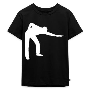 SNOOKER - PLAYER Icon - Kids Premium Organic T-Shirt - black - Front - Mikhail (115cm)