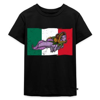 Quetzalcoatl Axolotl Mexique Divinité Aztèque - T-shirt Premium bio Enfant - noir - Devant - Mikhail (115cm)