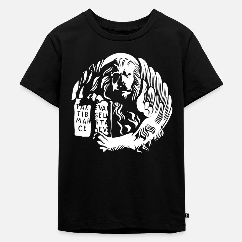 Moeca Leone Venedig - Kinder Premium Bio T-Shirt - Schwarz
