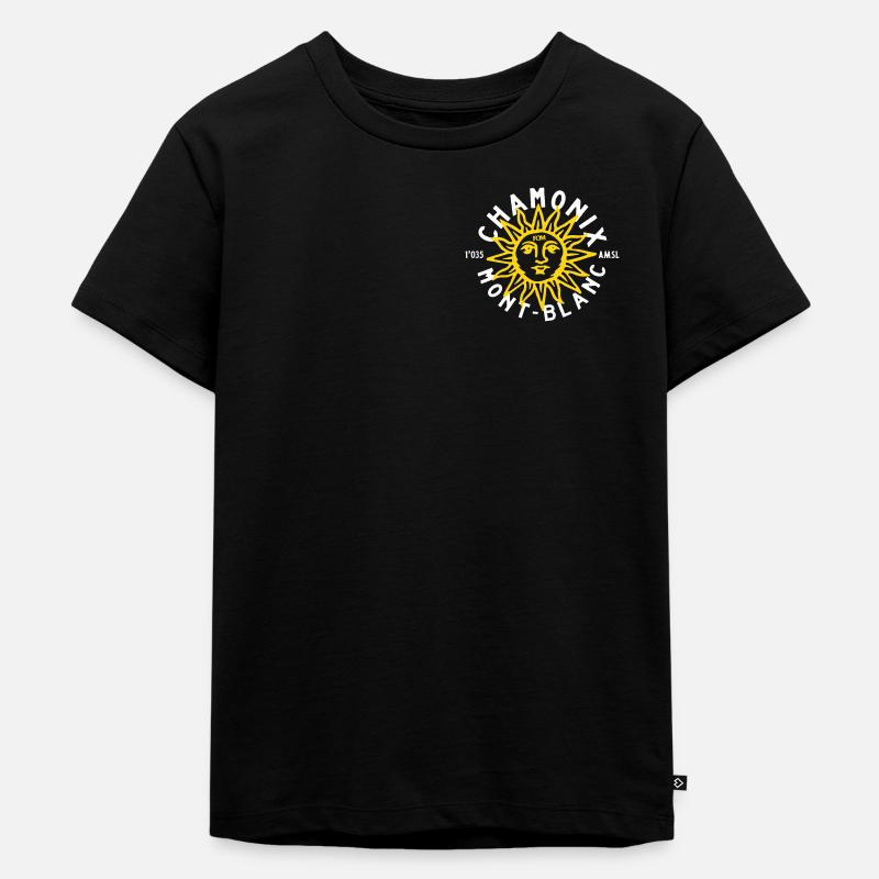 Chamonix Mont-Blanc - Kinder Premium Bio T-Shirt - Schwarz