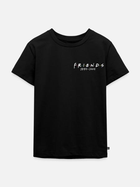 Friends Kleines Logo 1994-2004 - Kinder Premium Bio T-Shirt - Schwarz