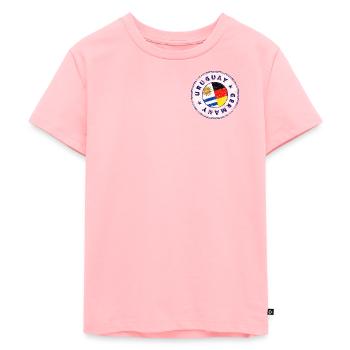 URUGUAY DUITSLAND Postzegel - Kinderen Premium Bio T-shirt - roze - Voor - AI Model Kid Female (0cm)