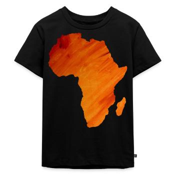Karte von Afrika - Kinder Premium Bio T-Shirt - Schwarz - Vorne - Mikhail (115cm)