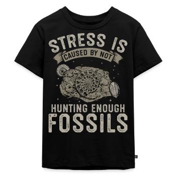 Fossils Collecting | Fossils Search Gift Ideas - Kids Premium Organic T-Shirt - black - Front - Mikhail (115cm)
