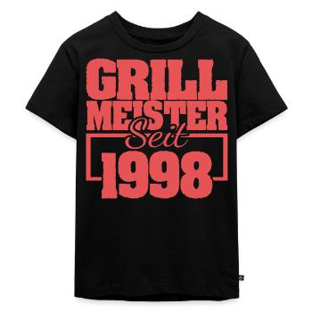 1998 - Kids Premium Organic T-Shirt - black - Front - Mikhail (115cm)