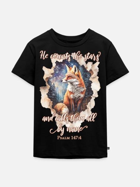 Bibelzitat Christlich - Kinder Premium Bio T-Shirt - Schwarz