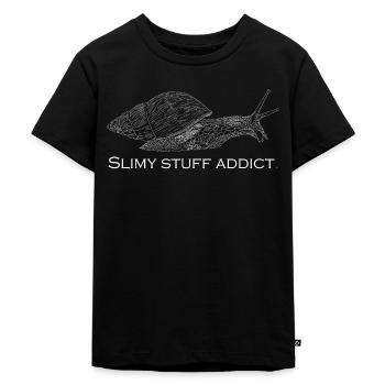 Slimy stuff addict - Kids Premium Organic T-Shirt - black - Front - Mikhail (115cm)