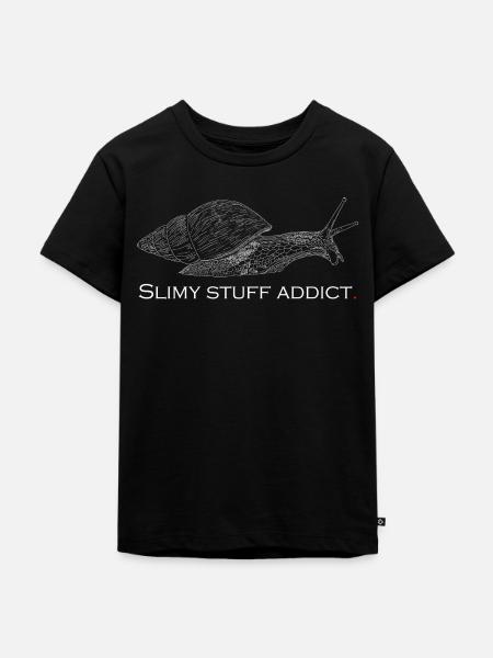 Schleimiges Zeug süchtig - Kinder Premium Bio T-Shirt - Schwarz