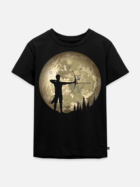 Bogenschießen - Kinder Premium Bio T-Shirt - Schwarz