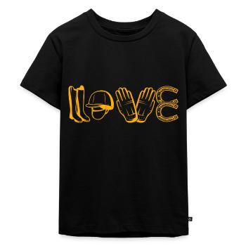 Horse - Kids Premium Organic T-Shirt - black - Front - Mikhail (115cm)