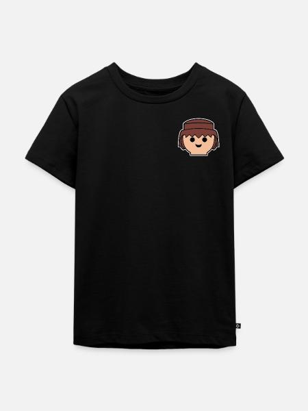 Playmobil Figur Porträt - Kinder Premium Bio T-Shirt - Schwarz