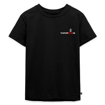 Mouillage de mer - Force du vent Vent frais - T-shirt Premium bio Enfant - noir - Devant - Mikhail (115cm)