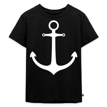 Anker Maritim - Kinder Premium Bio T-Shirt - Schwarz - Vorne - Mikhail (115cm)
