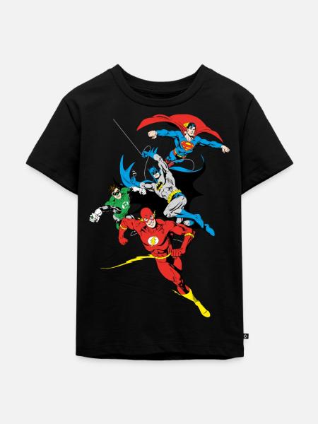 DC Comics Originals Gruppe - Kinder Premium Bio T-Shirt - Schwarz