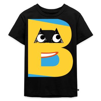 Le jaune B - T-shirt Premium bio Enfant - noir - Devant - Mikhail (115cm)