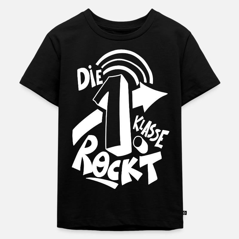 Einschulung - Kinder Premium Bio T-Shirt - Schwarz