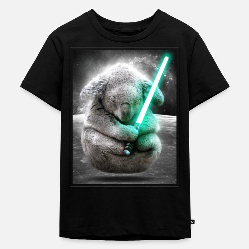 Koala Force - Kinder Premium Bio T-Shirt - Schwarz