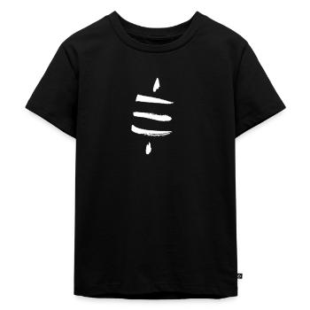 Bitcoin Satsymbol Satoshi Nakamoto Crypto - Kids Premium Organic T-Shirt - black - Front - Mikhail (115cm)