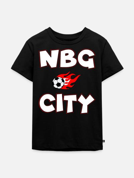 Nürnberg Fußball City - Kinder Premium Bio T-Shirt - Schwarz