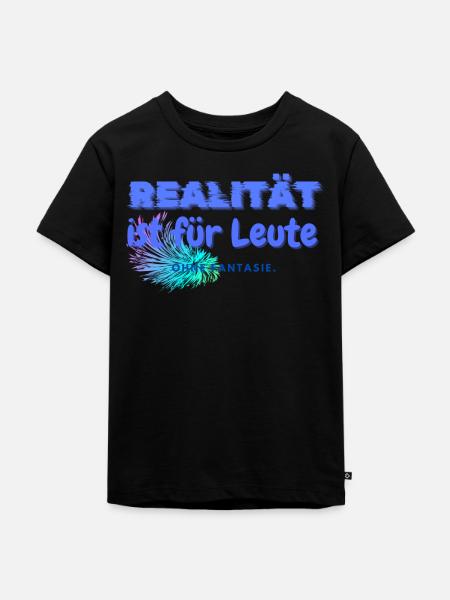 Realität - Kinder Premium Bio T-Shirt - Schwarz