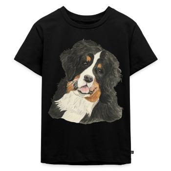 Bernese Mountain Dog - Kids Premium Organic T-Shirt - black - Front - Mikhail (115cm)