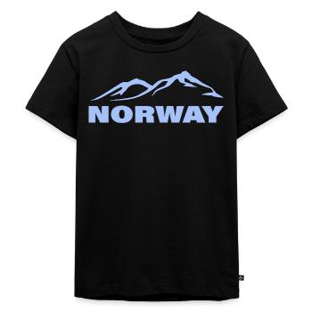 NORWAY - Kinder Premium Bio T-Shirt - Schwarz - Vorne - Mikhail (115cm)