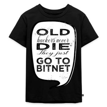 blague glitch informatique humour piratage drôle bio hack - T-shirt Premium bio Enfant - noir - Devant - Mikhail (115cm)