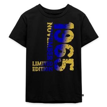 1965 November Limited Edition 58th Birthday Decoration - Kids Premium Organic T-Shirt - black - Front - Mikhail (115cm)