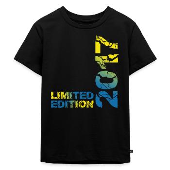 2017 Limited Edition Geburtstag Geschenk Deko - Kinder Premium Bio T-Shirt - Schwarz - Vorne - Mikhail (115cm)